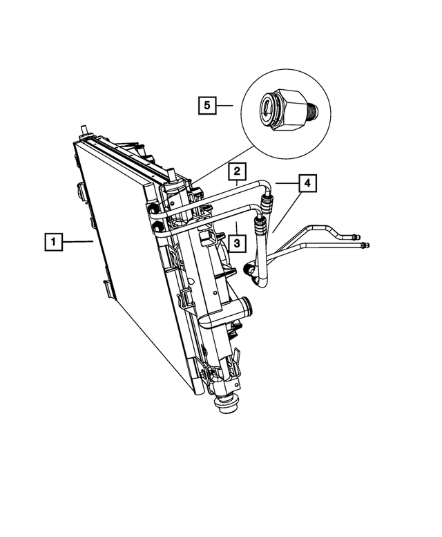 5058363AD - Cooling: Transmission Oil Pressure Line for Mopar Image