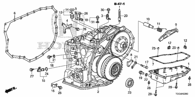 AT Transmission Case Components for 2017 Honda Civic #0