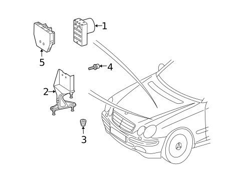 Anti-Lock Brakes for 2007 Mercedes-Benz CLK63 AMG #0
