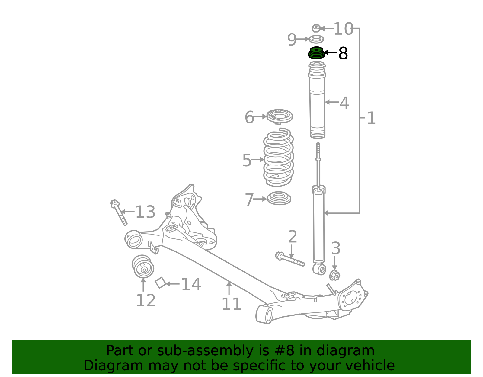 Support Parts 4875512100 - High-Quality Upper Support for 2008-2020 Toyota ...
