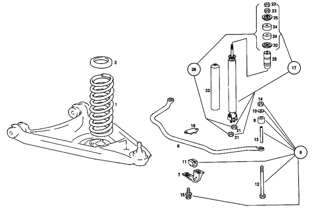 1153200030 - : Shock Absorber for Mercedes-Benz Image