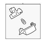 8341A009 - : License Lamp for Mitsubishi: Eclipse Cross, Endeavor, Lancer, Outlander, Outlander PHEV Image