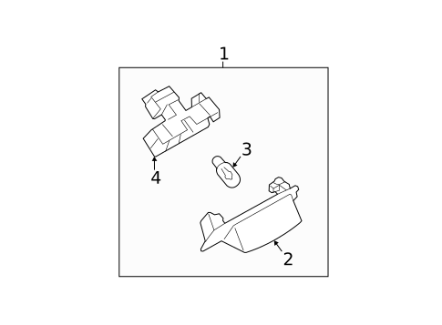 License Lamps for 2018 Mitsubishi Outlander #0
