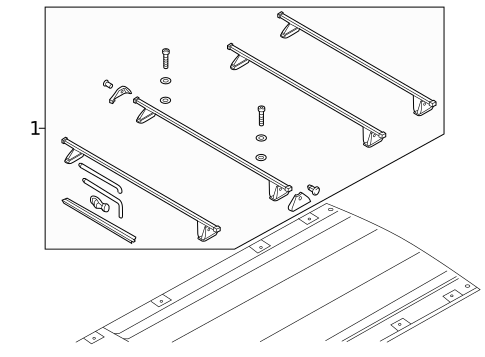 Luggage Carrier for 2019 Ford Transit-150 #1