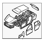 31283282 - Body: Body Assembly for Volvo: V60 Image