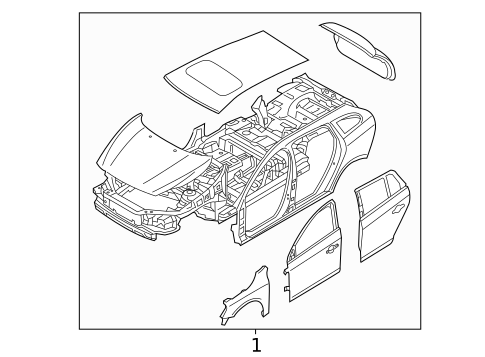 Body Shell for 2015 Volvo V60 #0