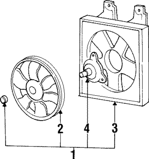 Condenser Fan for 1997 Hyundai Sonata #0