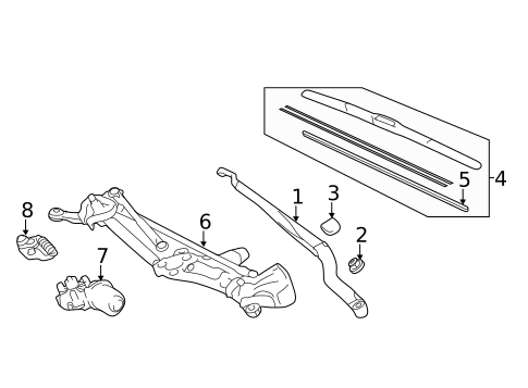 Wiper Components for 2025 Lexus ES300h #0