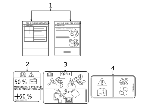 Labels for 2012 Ford Fusion #0