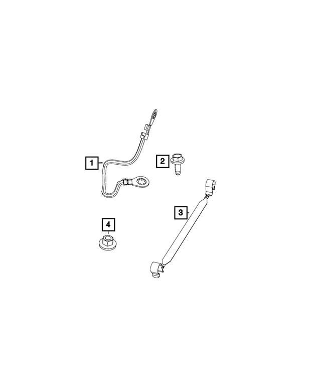 5064853AA - Electrical: Ground Strap for Mopar Image