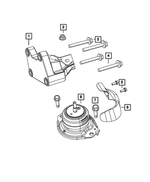 5147152AC - 3.0L Diesel; Engine: Engine Mount Heat Shield, Right Side for Mopar Image