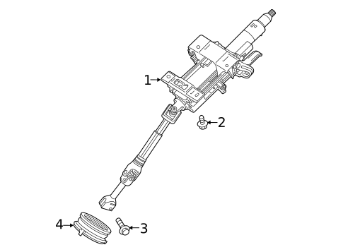 Steering Column Assembly for 2026 Volvo EC40 #1