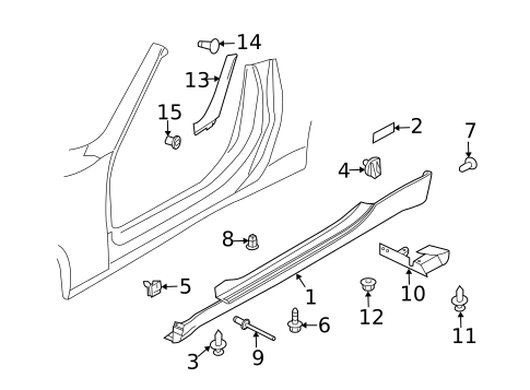 Exterior Trim - Pillars for 2012 Nissan 370Z #1
