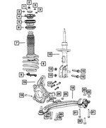 68238133AB - Front Suspension: Front Coil Spring, Left for Mopar Image