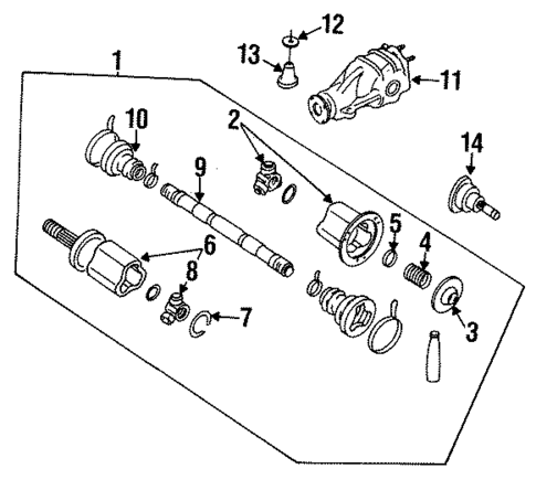 Drive Axles for 1998 Nissan 240SX #0