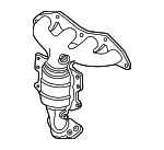 18160PLMA50 - : Exhaust Manifold for Honda: Civic Image