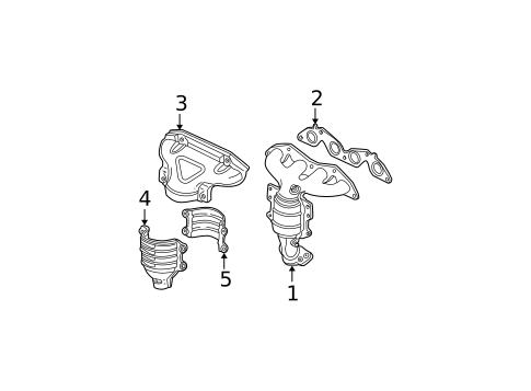 Exhaust Manifold for 2005 Honda Civic #0