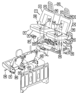 1JL591DVAA - : Rear Seat Back for Mopar Image