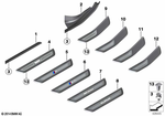 51478053575 - Retrofitting / Conversion / Accessories: M Trim Panel for Sill Cover, Front for BMW Image