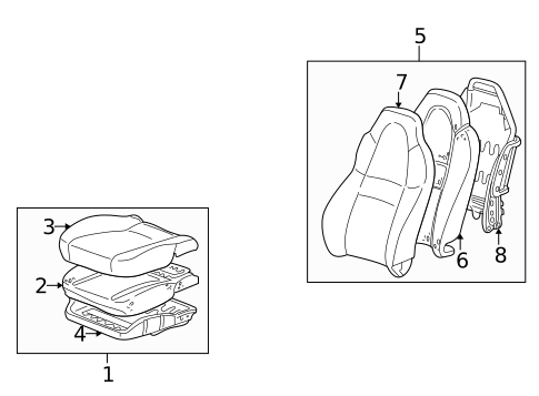 Seat Components for 2002 Toyota MR2 Spyder #0