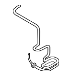 1C0422891D - Steering: Power Steering Return Hose for Volkswagen: Beetle Image