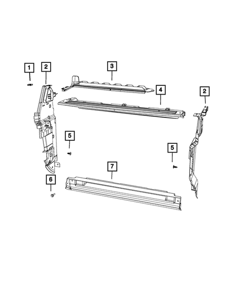 Radiator and Related Parts; Charge Air Cooler for 2018 Jeep Compass #1