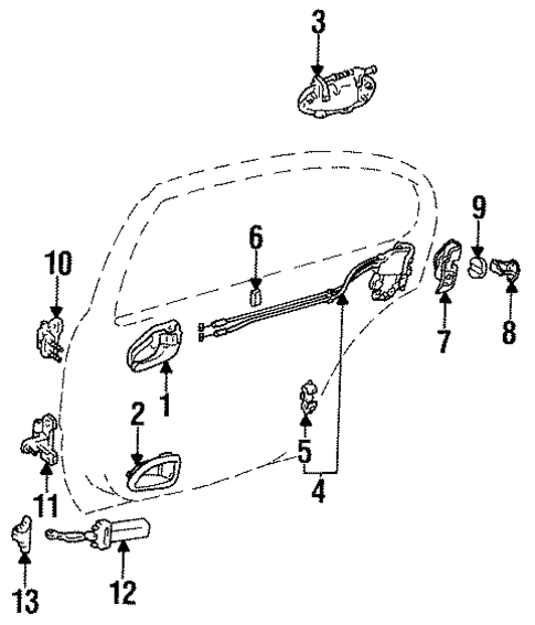 Lock & Hardware for 1993 Lexus GS300 #1