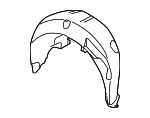 12786022 - Body: Wheelhouse Liner for Saab: 9-3, 9-3X Image