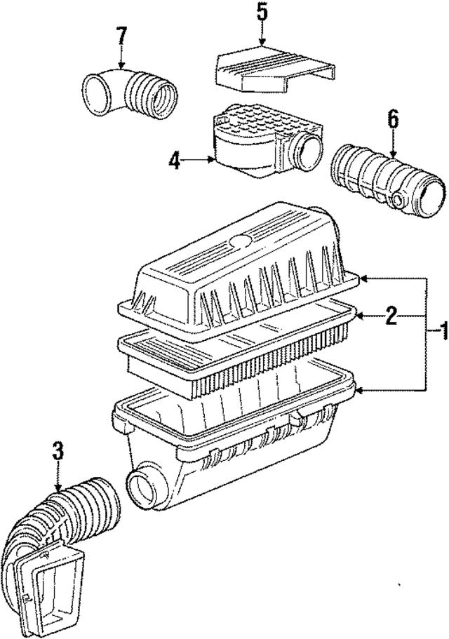 13711707727 - Engine: Air Cleaner Assembly for BMW Image