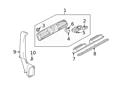 Overhead Console for 2004 Suzuki XL-7 #0