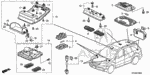 34760S3VA01 - Electrical/Exhaust/Heater/Fuel: LIGHT ASSY., FOOT for Acura Image