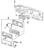 F8AZ11654BB - Body: Headlamp Switch for FORD Image