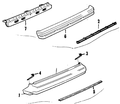 Bumper Assembly - Rear for 1985 Toyota Celica #0
