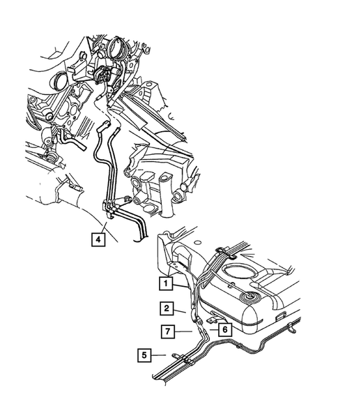 Fuel Lines for 2004 Chrysler 300M #0