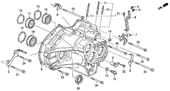 AT Transmission Housing (2.2L) for 1995 Honda Odyssey #0