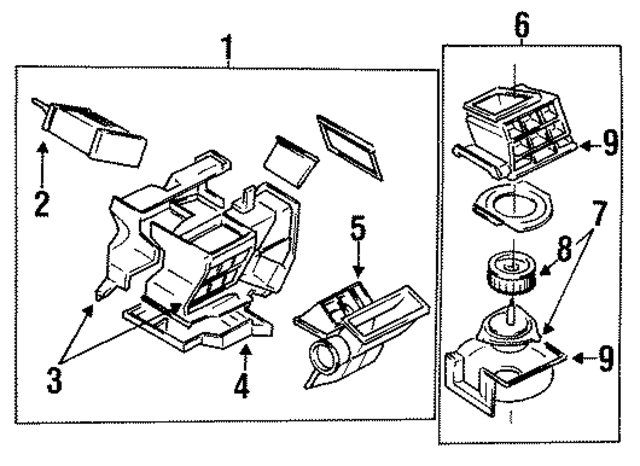 2723060A01 - HVAC: Fan for Nissan: Pulsar NX, Stanza Image