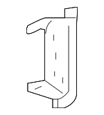 5Q0802552B - Body: Inner Hinge Pillar Reinforced Plate for Volkswagen: Arteon, e-Golf, Golf, Golf Alltrack, Golf R, Golf SportWagen, GTI, Jetta Image