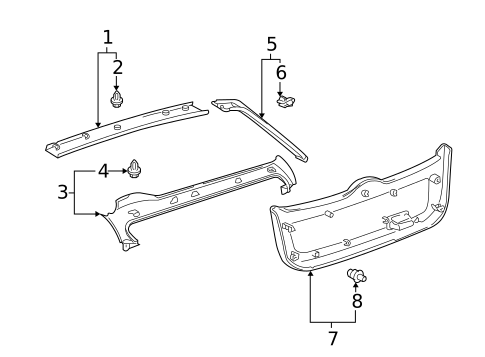 Interior Trim for 2005 Toyota Prius #0