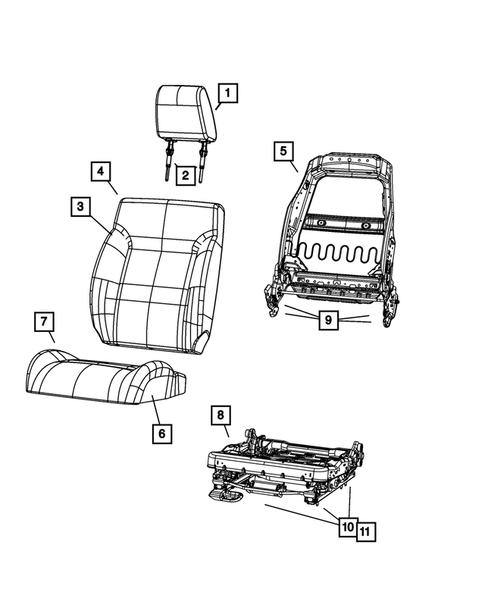 Front Seats - First Row for 2008 Jeep Liberty #2