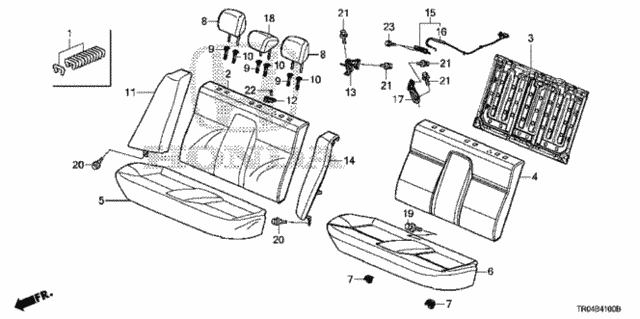 Rear Seat (Fall Down) for 2012 Honda Civic #0