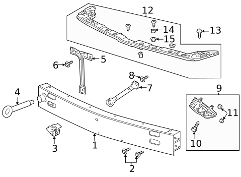 Bumper & Components - Front for 2024 Cadillac CT5 #1