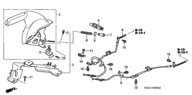 Parking Brake (3) for 2005 Honda Civic #0