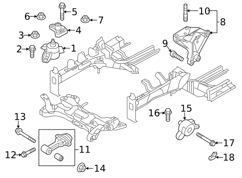 Engine & Trans Mounting for 2019 Kia Rio #0