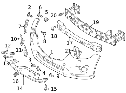 Bumper & Components - Front for 2015 Mazda CX-5 #0
