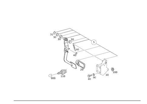 Pedal Assembly with Bearing for 2007 Mercedes-Benz G 55 AMG&reg; #0