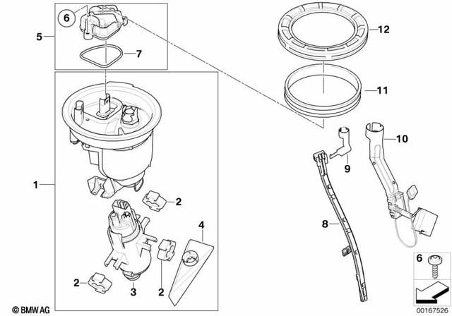 16147690534 - : Fuel Pump Assembly for BMW-Motorrad Image