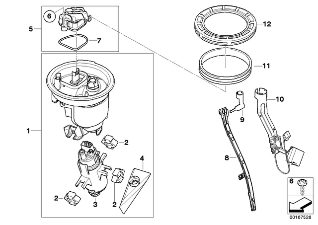 16147704400 - : Bracket, Level Sensor for BMW-Motorrad Image