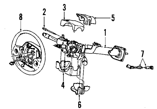 5003011AA - Steering: Steering Column for Mopar Image
