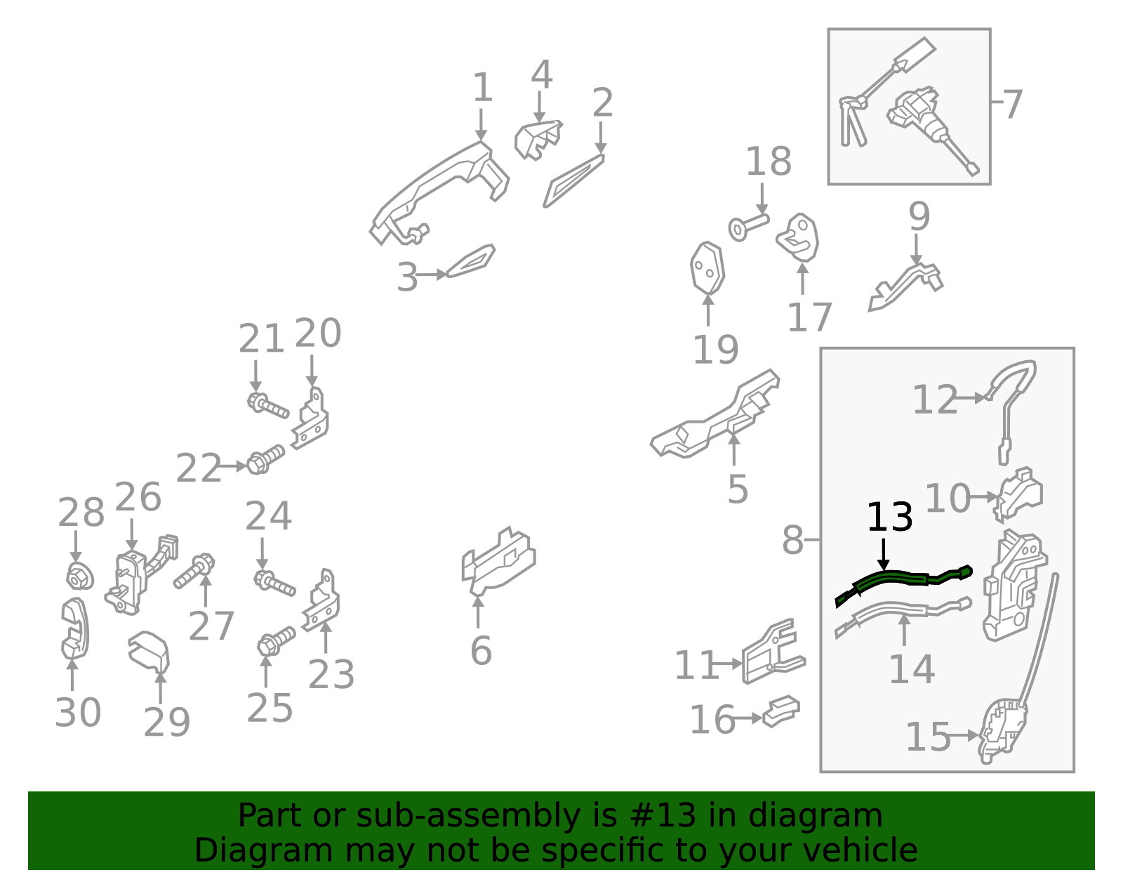 81391-B1000 - High-Quality Door Latch Cable for AutoNation Parts