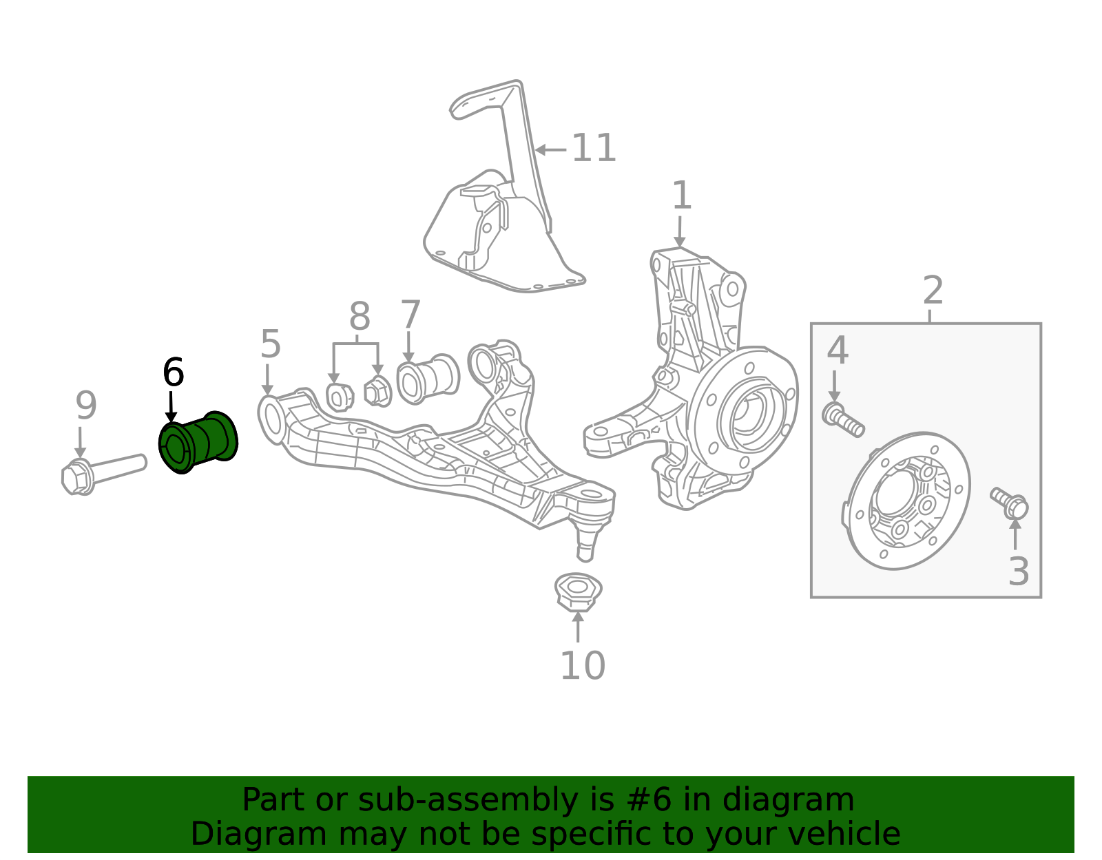 9063330014 - Mercedes-Benz Lower Control Arm Front Bushing 2010-2026 ...